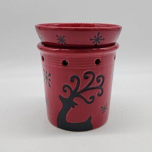 Scentsy Wax Warmer Prancer Red Holiday Christmas Reindeer No Box with Bulb